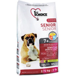 1st Choice для пожилых собак всех пород с чувствительной кожей и шерстью (Senior Sensitive Skin&Coat)