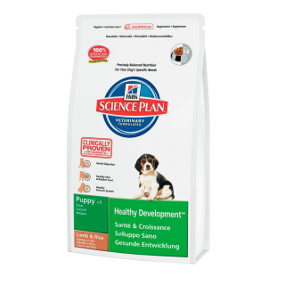 Hill's Science Plan для щенков средних пород в возрасте до 12 месяцев с ягненком и рисом (Puppy Healthy Development Medium Lamb&Rice)