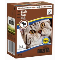 Bozita для кошек, кусочки в желе, с мясом лося (Feline Chunks in Jelly with Elk)