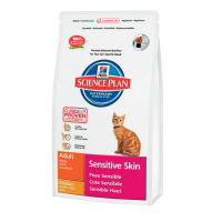 Hill's Science Plan для взрослых кошек с чувствительной кожей, с курицей (Feline Adult Sensitive Skin Chicken)